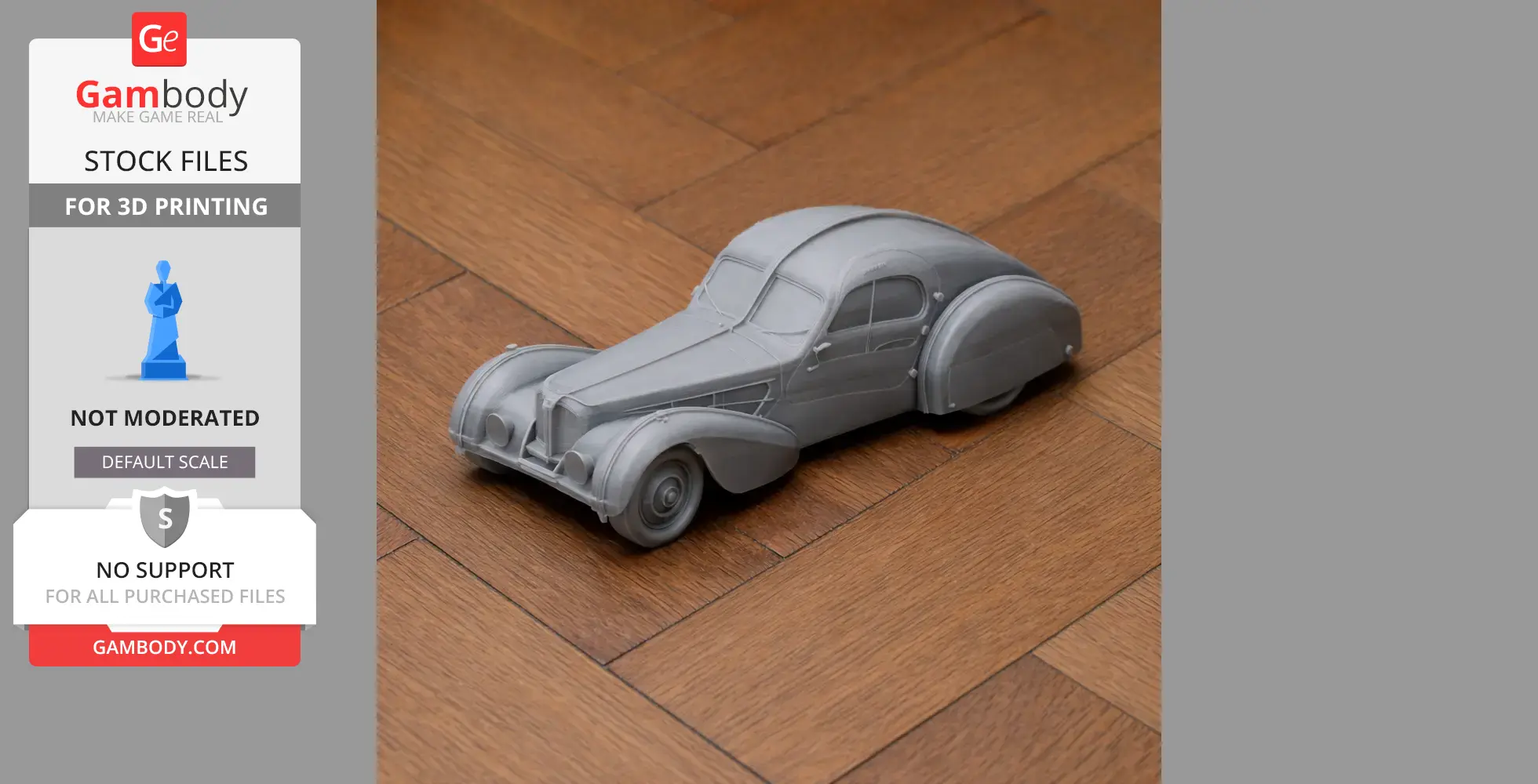 Bugatti Type 57 - Scale Vehicle STL