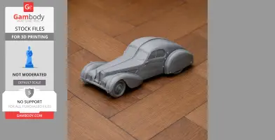 Bugatti Type 57 - Scale Vehicle STL