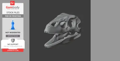 Dinheirosaurus Skull - Skull Replica STL