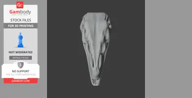 Dinheirosaurus Skull - Skull Replica STL