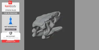 Dinheirosaurus Skull - Skull Replica STL