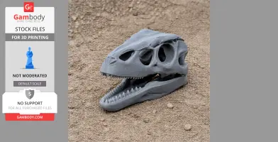 Dinheirosaurus Skull - Skull Replica STL