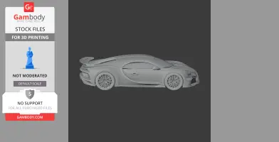 Bugatti Veyron - Scale Vehicle STL