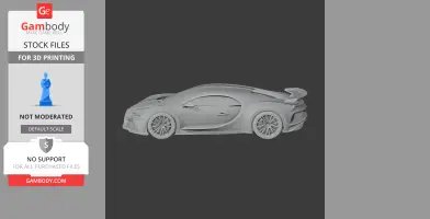 Bugatti Veyron - Scale Vehicle STL