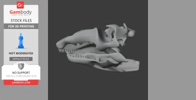 Dinosauromorphs Skull - Skull Replica STL