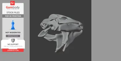 Dinosauromorphs Skull - Skull Replica STL