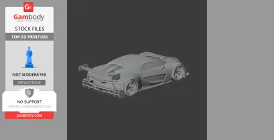 Bugatti Vision Gran Turismo - Scale Vehicle STL