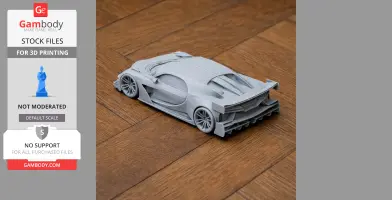 Bugatti Vision Gran Turismo - Scale Vehicle STL