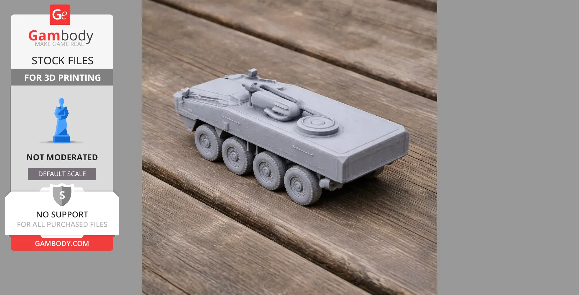 BOV 8x8 Patria - Tank Model STL