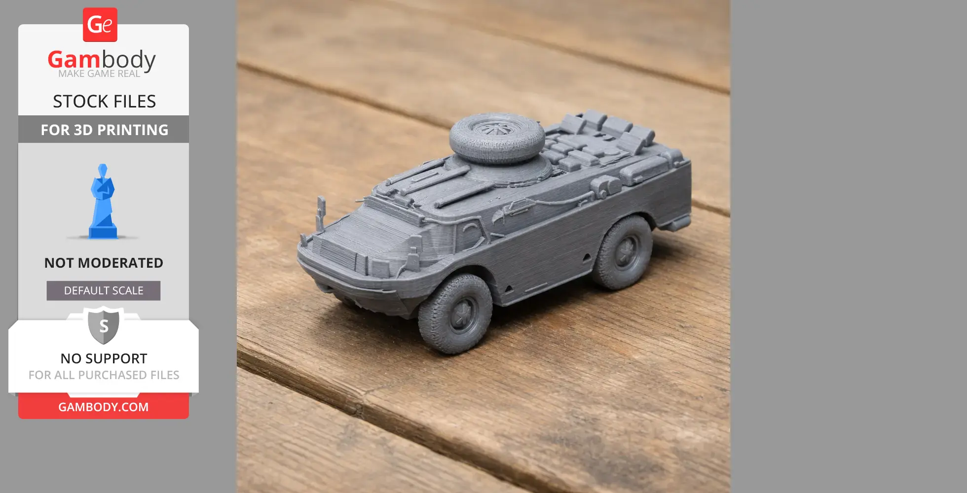 BRDM-2 - Tank Model STL