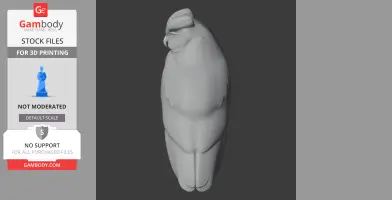Arabian scops owl - Prehistoric Animal STL