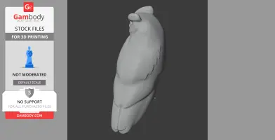 Arabian scops owl - Prehistoric Animal STL