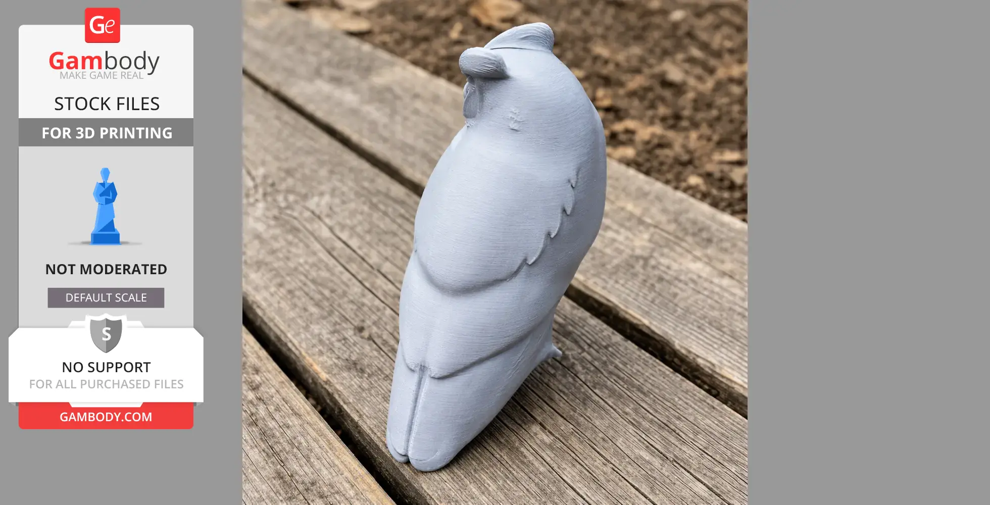 Arabian scops owl - Prehistoric Animal STL
