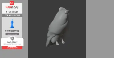 Arabian scops owl - Prehistoric Animal STL