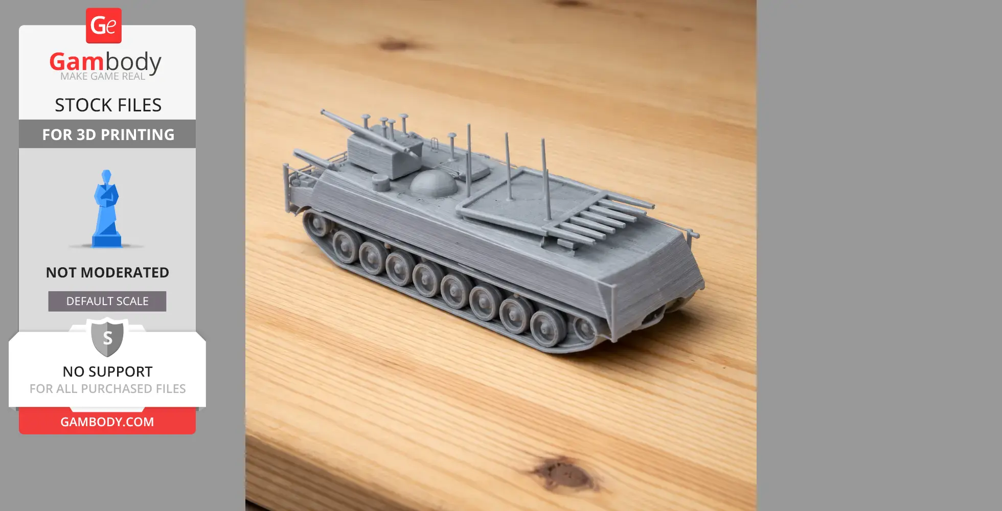 Bronco All Terrain Tracked Carrier - Tank Model STL