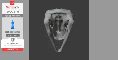 Gnathovorax Skull - Skull Replica STL