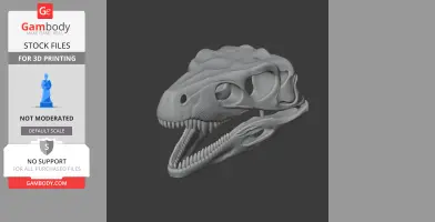 Gnathovorax Skull - Skull Replica STL