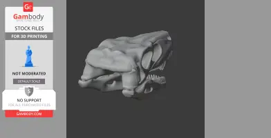 Gnathovorax Skull - Skull Replica STL