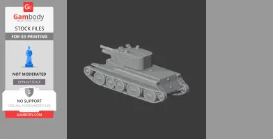 BT-42 - Tank Model STL
