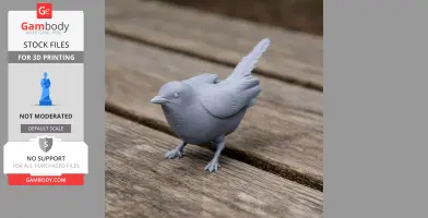 Arabian warbler - Prehistoric Animal STL