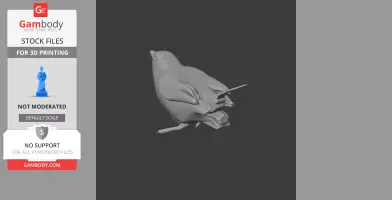 Arabian warbler - Prehistoric Animal STL