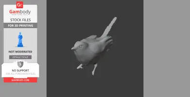 Arabian warbler - Prehistoric Animal STL