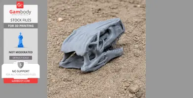 Herrerasaurus Skull - Skull Replica STL