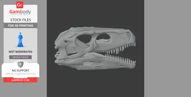 Herrerasaurus Skull - Skull Replica STL