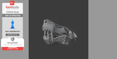Inostrancevia Skull - Skull Replica STL
