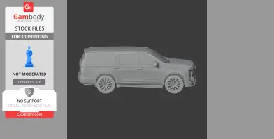Cadillac Escalade - Scale Vehicle STL