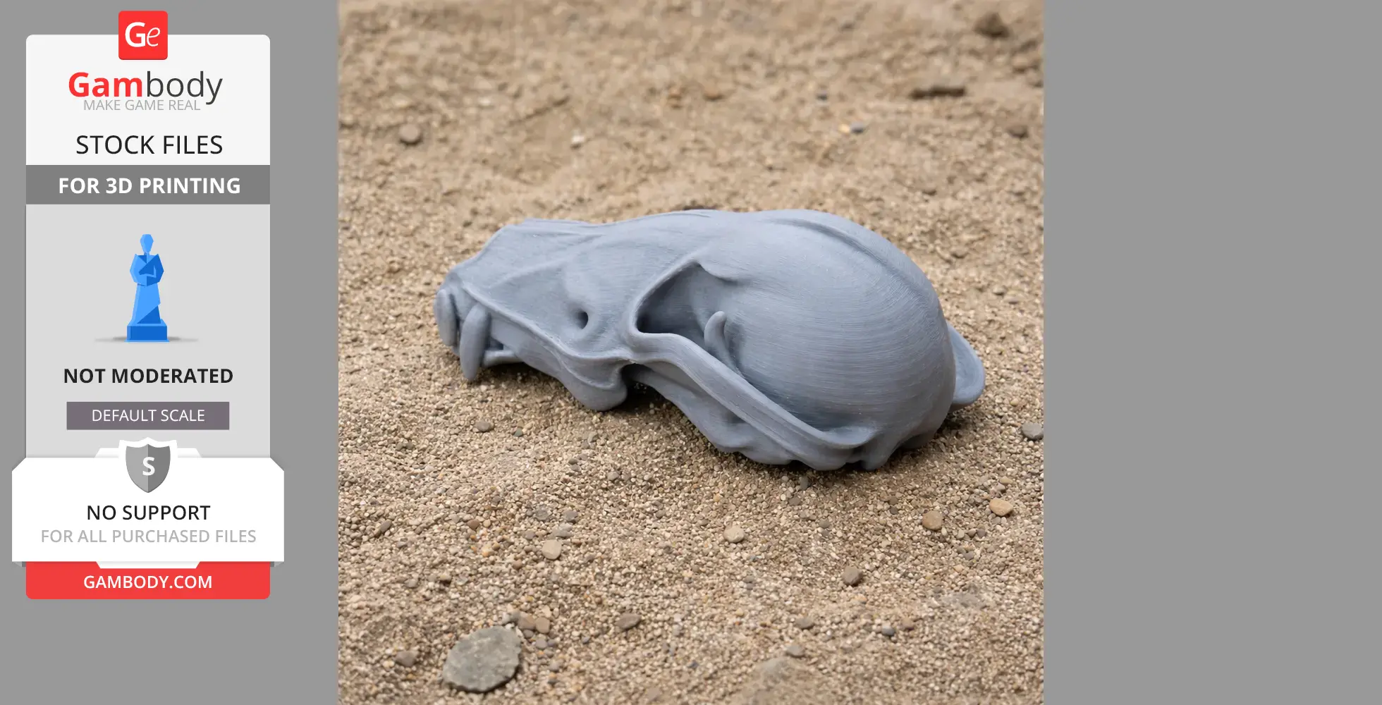 Jaekelopterus Skull - Skull Replica STL