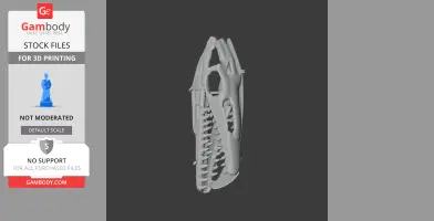 Mosasaurus Skull - Skull Replica STL