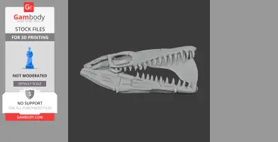 Mosasaurus Skull - Skull Replica STL