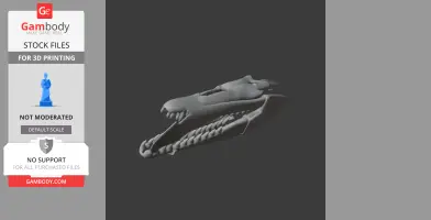 Mosasaurus Skull - Skull Replica STL