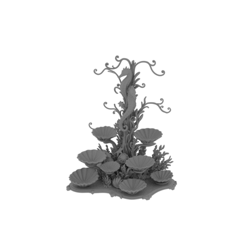 Seahorse Coral Shell Bowl Organizer.stl