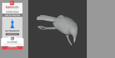 Ashy-headed laughingthrush - Prehistoric Animal STL
