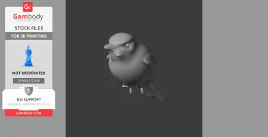 Ashy-headed tyrannulet - Prehistoric Animal STL