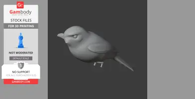Ashy-headed tyrannulet - Prehistoric Animal STL
