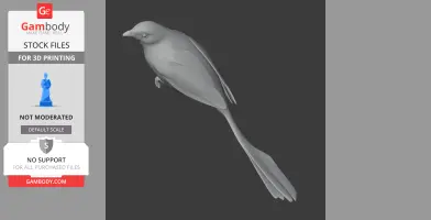 Ashy-throated chlorospingus - Prehistoric Animal STL