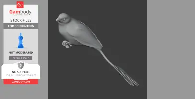 Ashy-throated chlorospingus - Prehistoric Animal STL