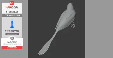 Ashy-throated chlorospingus - Prehistoric Animal STL
