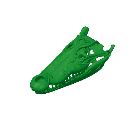 Mugger Crocodile Skull.3mf