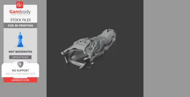 Mugger Crocodile Skull - Skull Replica STL