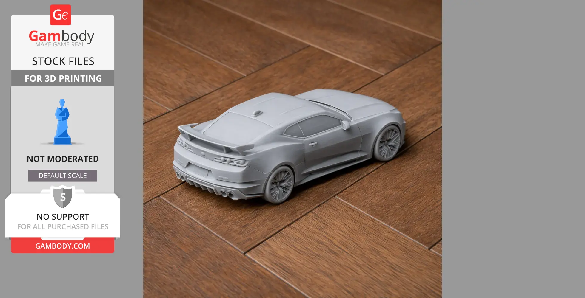 Chevrolet Camaro ZL1 - Scale Vehicle STL