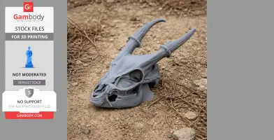 Muntjac Skull - Skull Replica STL