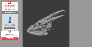Muntjac Skull - Skull Replica STL