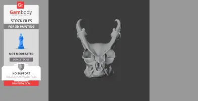 Muntjac Skull - Skull Replica STL