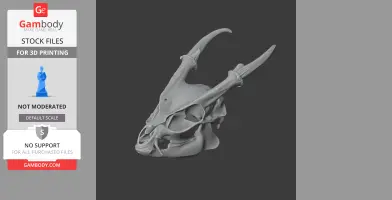 Muntjac Skull - Skull Replica STL