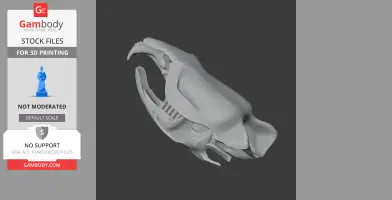 Muskrat Skull - Skull Replica STL