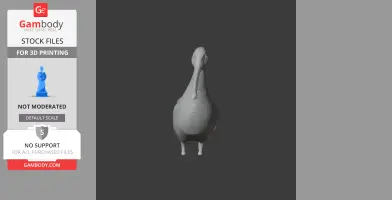 Asian dowitcher - Prehistoric Animal STL